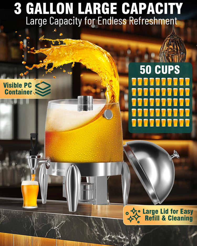 Beverage Dispenser With Stand