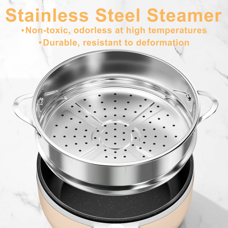 Electric Pot with Steamer