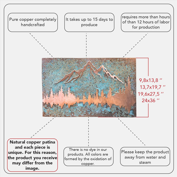 Handmade Copper Wall Art for Home