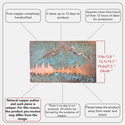 Handmade Copper Wall Art for Home