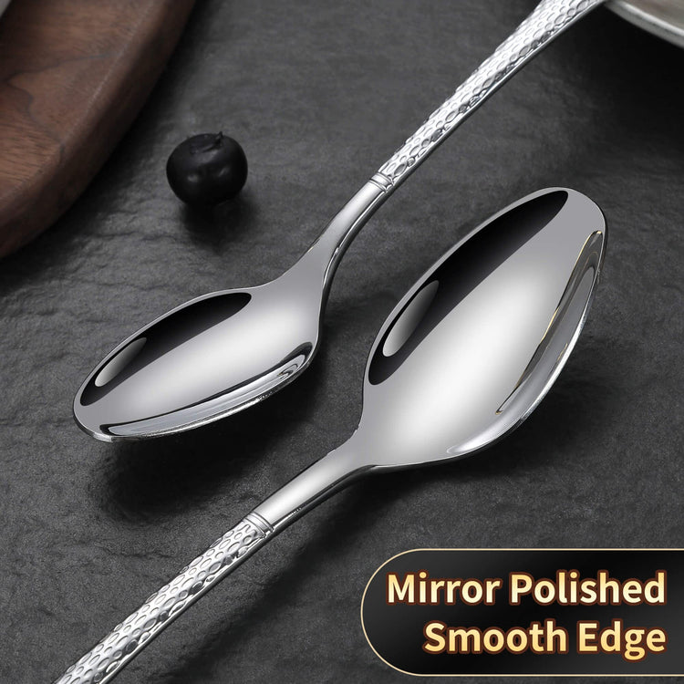 Hammered Silverware Set (20 Count)