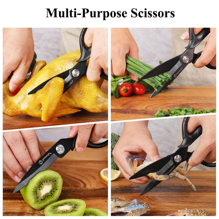 Kitchen Scissors All Purpose Heavy Duty Scissors Titanium Coated