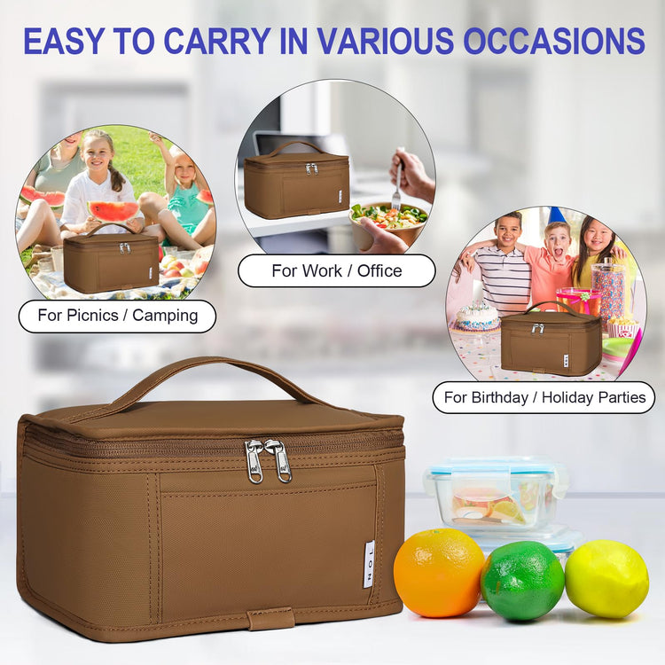NOL Small Lunch Bag Mini Lunch Box Insulated Lunch Bag for Men