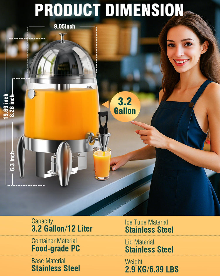 Beverage Dispenser With Stand