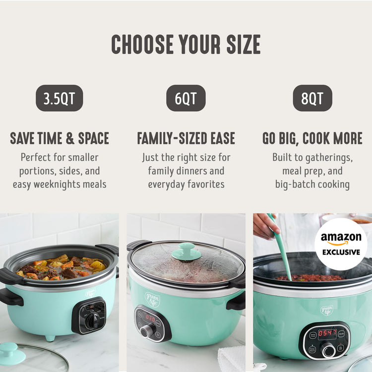 6QT Ceramic Nonstick Slow Cooker