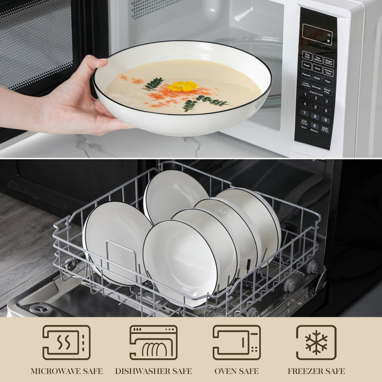 8.85" Large Pasta Bowls (4 Count)
