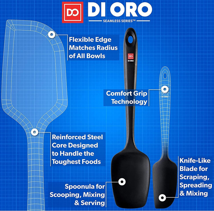 DI ORO Silicone Spatula Set (5 Count)