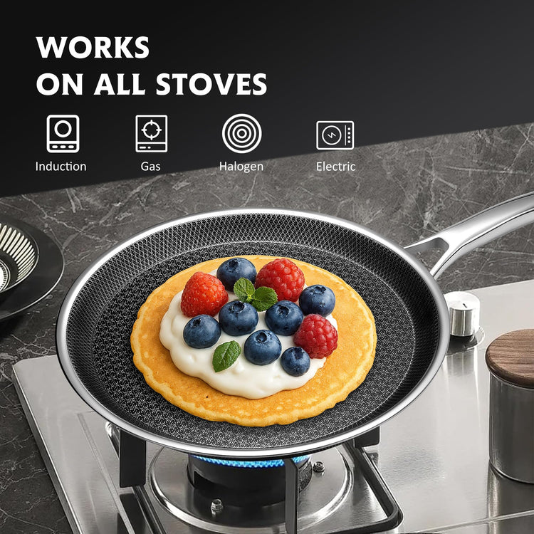 Crepe Pan 10 in Nonstick Crepe Pan