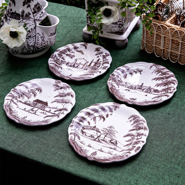 Country Estate Party Plate Assorted Set (4 Count)