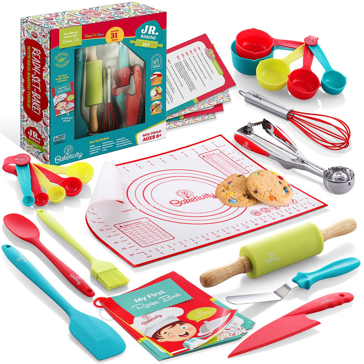 31 Piece Kids Baking Tools Set for Young Chefs