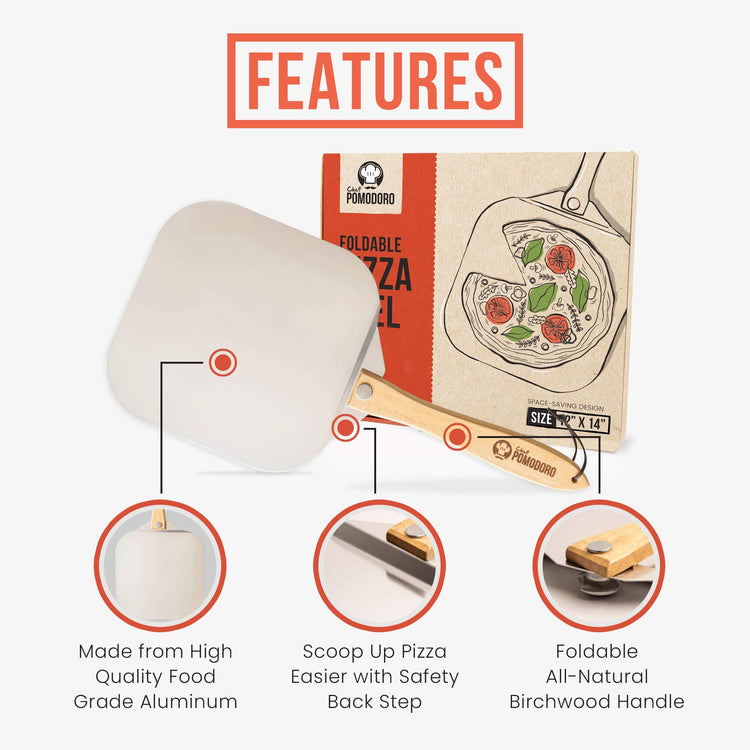 Pizza Peel and Cutter Set