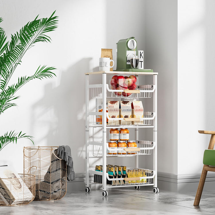 5 Layer Fruit Basket Kitchen Food Organizer and Rack