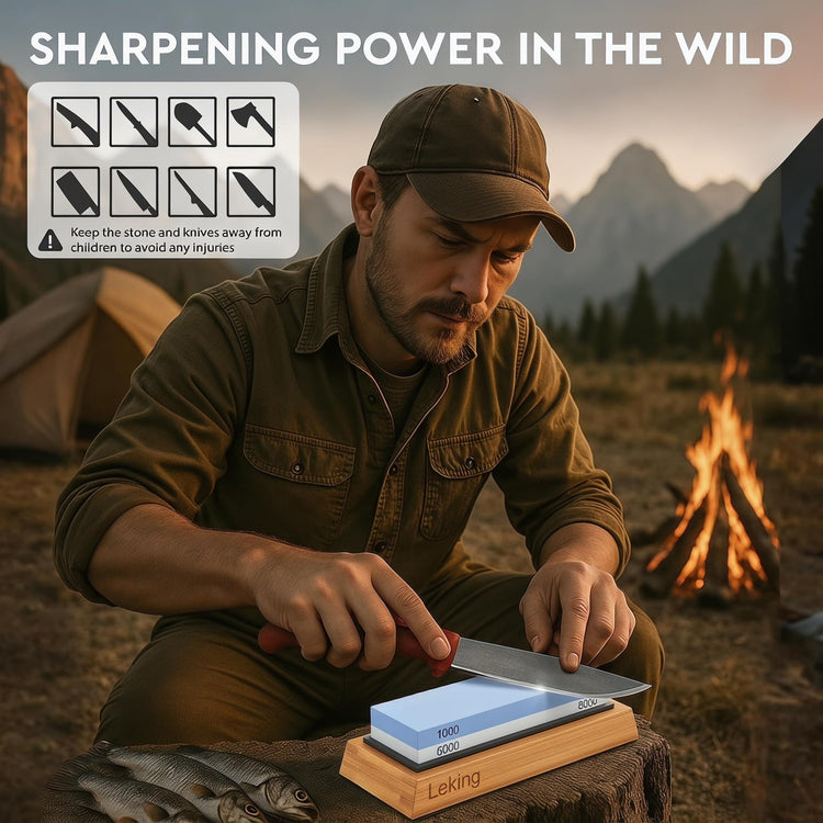Professional Knife Sharpener & Sharpening Stone Set