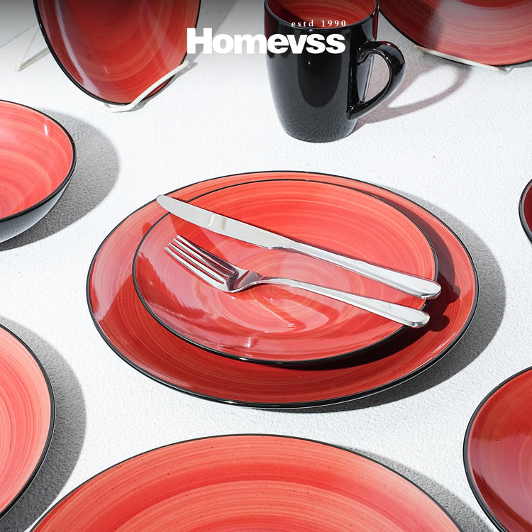 HomeVss Stoneware Sonoma 16pc Dinnerware Set