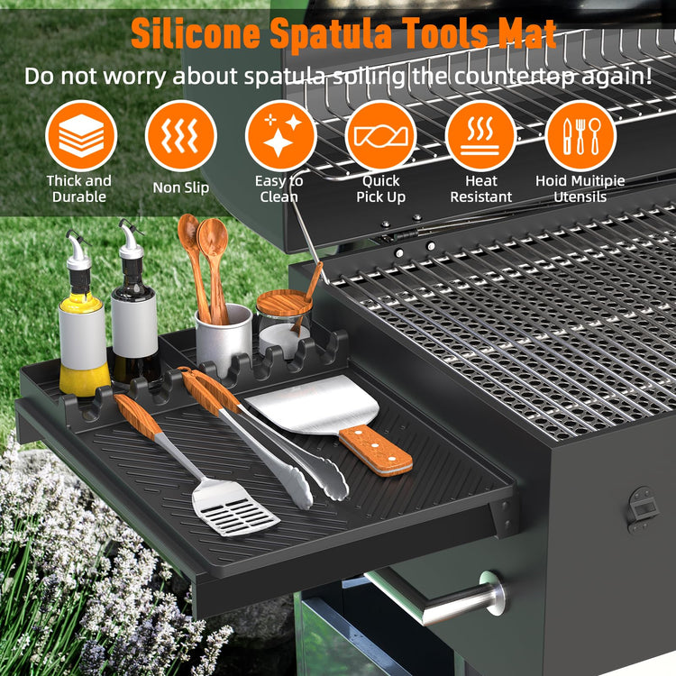 Silicone Grill Mat Compatible with Blackstone