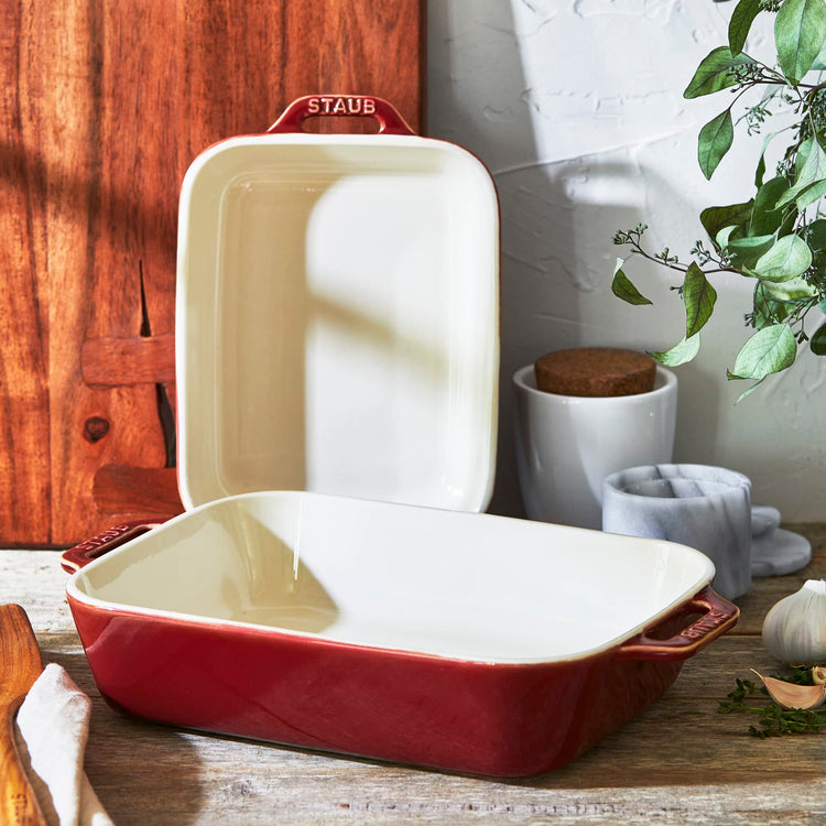 Ceramic 2 pc Rectangular Baking Dish Set (2 Count)