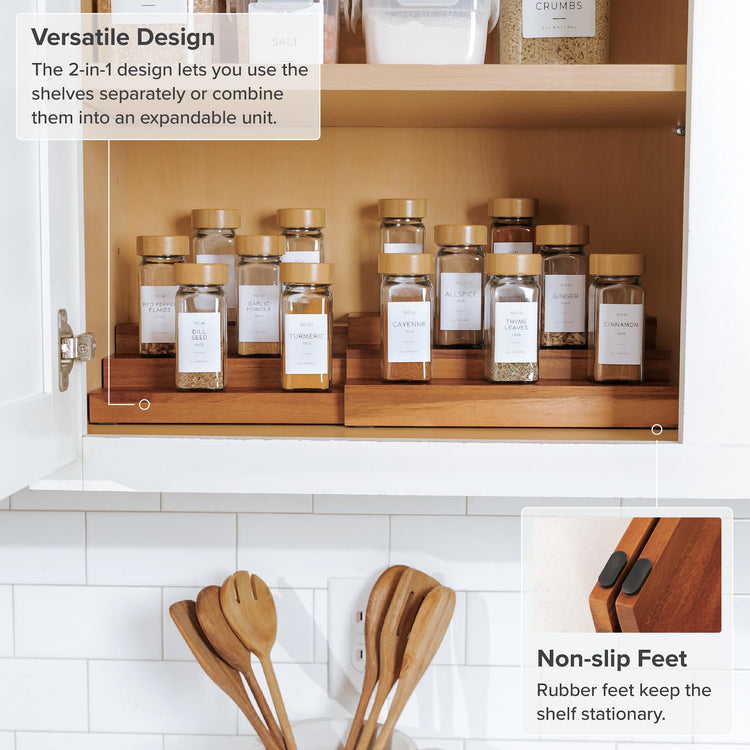 3 Tier Expandable Spice Rack Organizer
