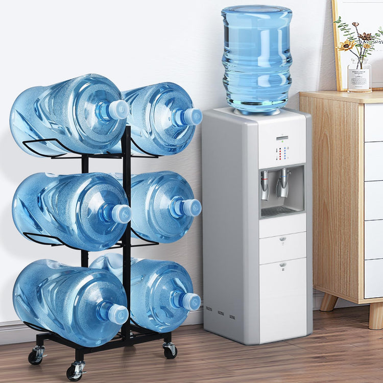 5 Gallon Water Jug Holder with 4 Wheels