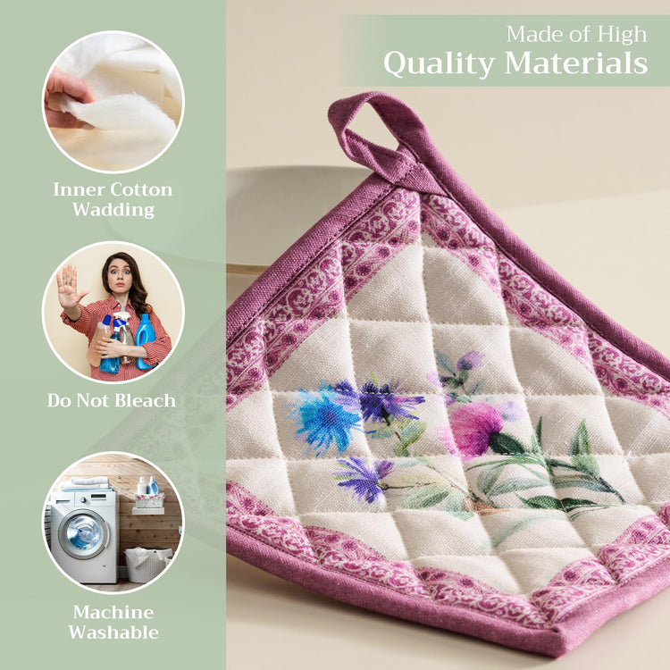 Pot Holders 100% Cotton Potholders (2 Count)