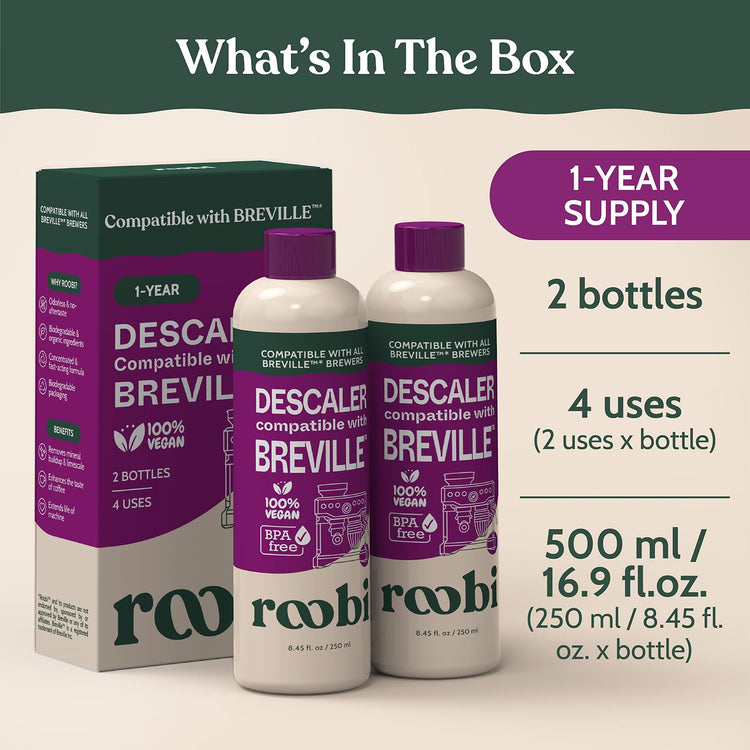 Breville Compatible Descaling Solution (16.9 Fl Oz)
