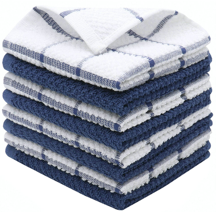 Cotton Dish Towels For Kitchen (8 Count)