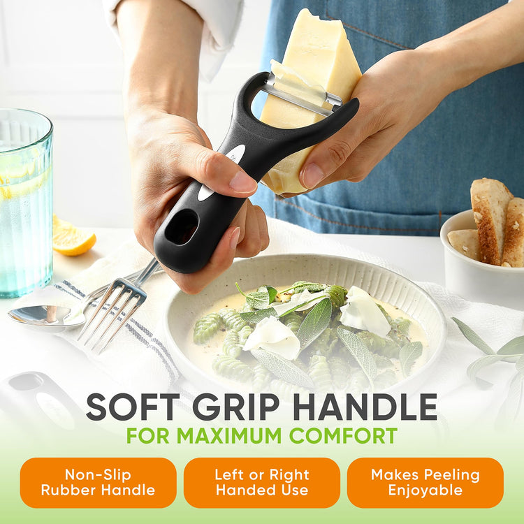 Set of 2 Stainless Steel Y Shaped Vegetable Peeler for Kitchen
