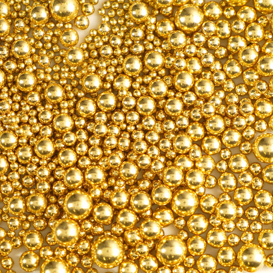 Gold Pearl Sugar Sprinkles (4.5 Ounce)