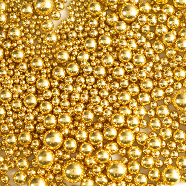 Gold Pearl Sugar Sprinkles (4.5 Ounce)