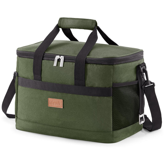 Cooler Bag 30 Cans Collapsible and Insulated Large Lunch Bag Leakproof Soft Cooler Portable for Camping