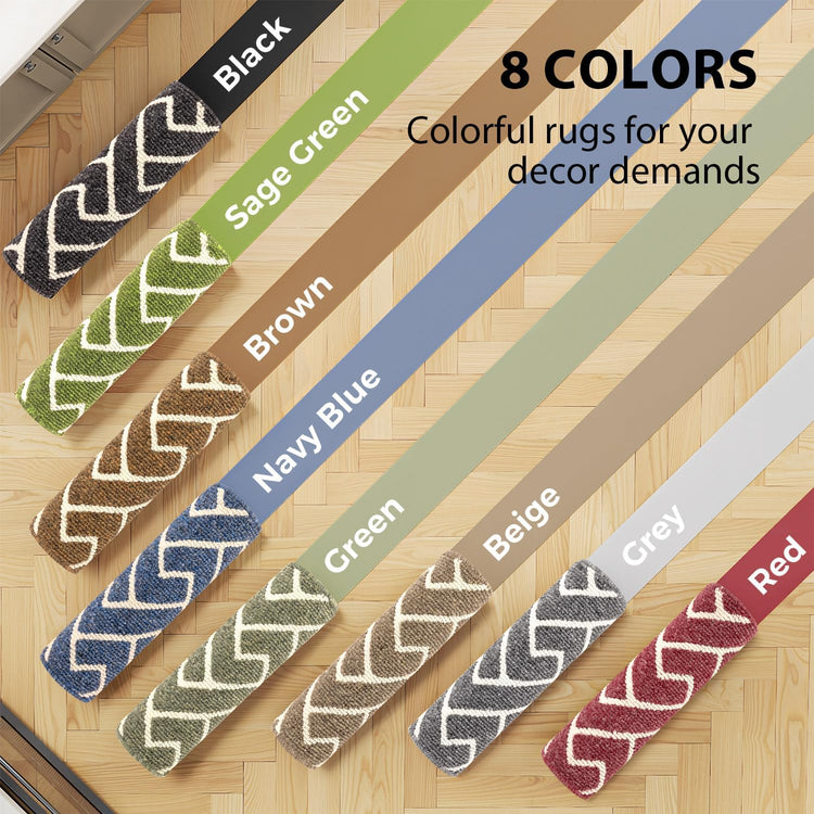 hicorfe Kitchen Rugs and Mats Sets,Non-Slip 2 Pieces Absorbent 100% Polypropylene Rug,Comfort Kitchen Runner Mat,Washable for Kitchen,Sink,Laundry(20" x 31.5" Plus 20" x 48",Beige)
