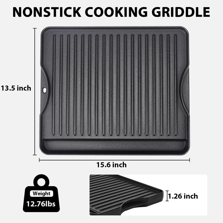 Reversible Cast Iron Griddle for All Camp Chef 14" & 16" Stoves