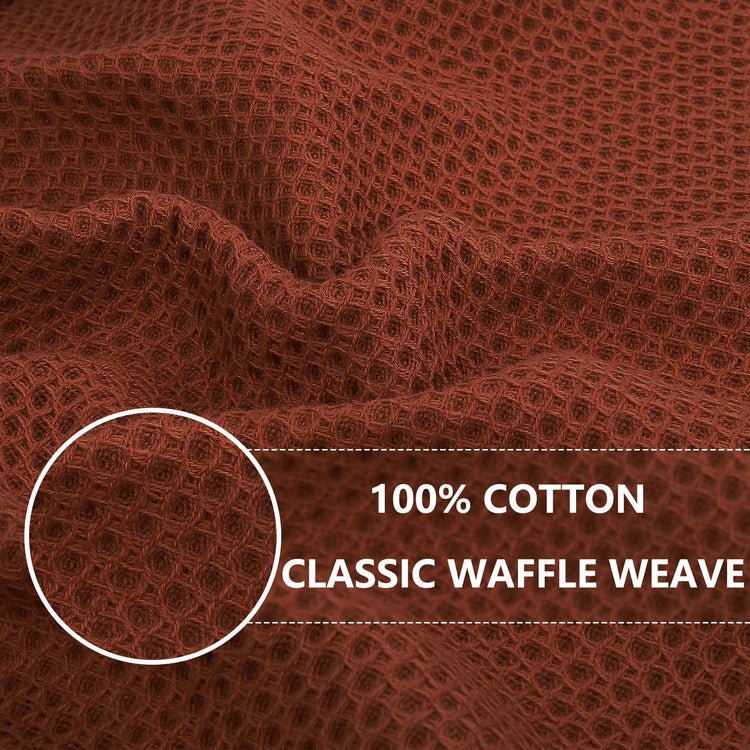 100% Cotton Waffle Weave Kitchen Dish Towels 6 (6 Count)