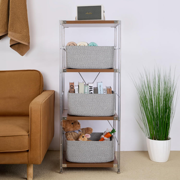 Large Storage Baskets for Organizing (4 Count)
