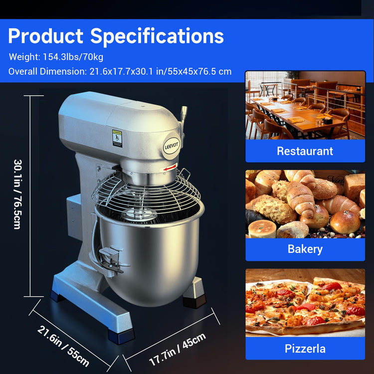Commercial Food Mixer 30Qt