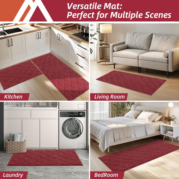 Kitchen Rugs Non Slip Washable 20"x48" (7 Sq Ft)