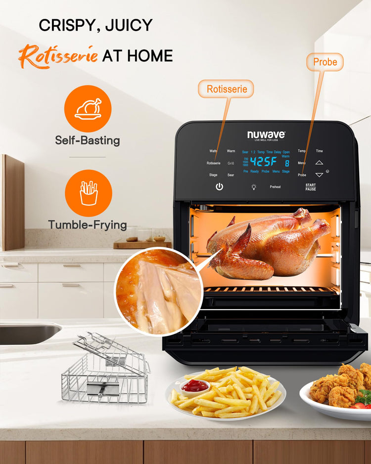 Brio 15.5Qt Air Fryer Rotisserie Oven