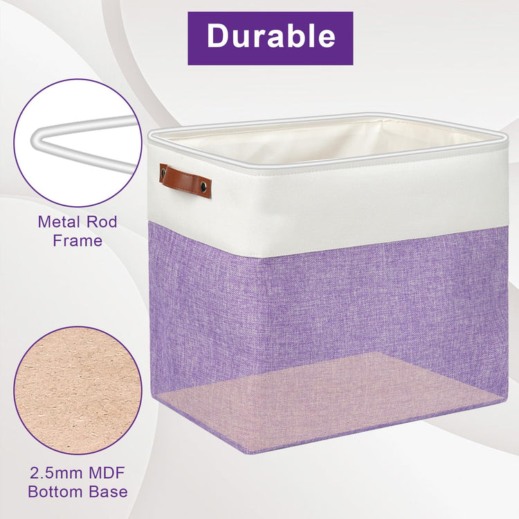 Large Fabric Storage Baskets (3 Count)