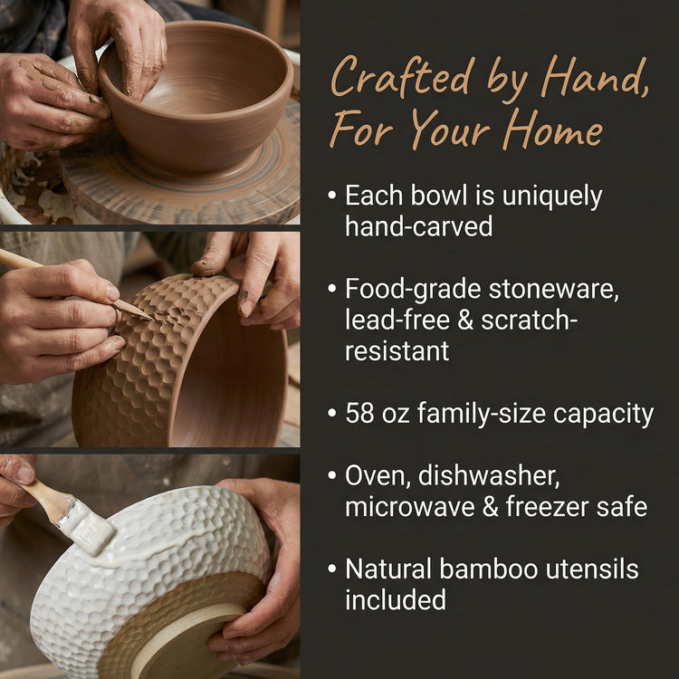 Large Ceramic Dinner Bowl