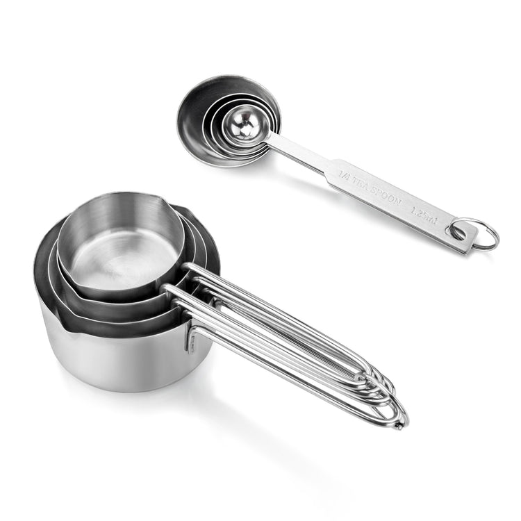 42917 Stainless Steel Measuring Cups and Spoons Set