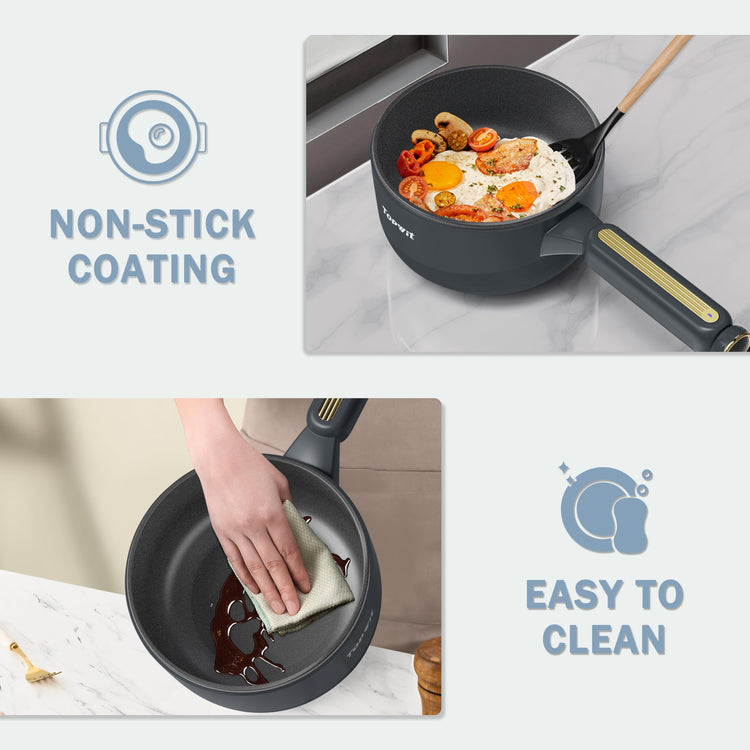 2L Hot Pot Electric with Steamer