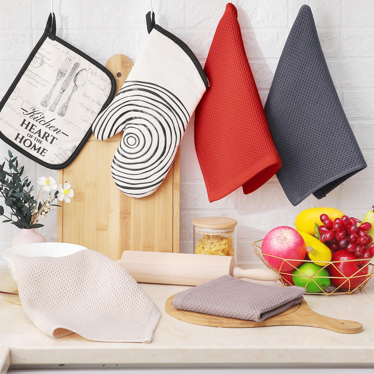 100% Cotton Waffle Weave Kitchen Dish Cloths 12 (12 Count)