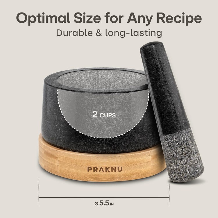 Mortar and Pestle Set Large 2 Cup