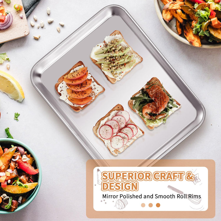 Stainless Steel Baking Sheet Pan Set of 2