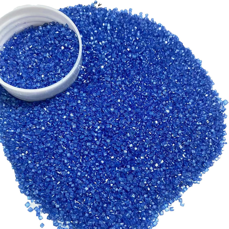 Royal Blue Sanding Sugar for Baking Edible Sparkling Coarse Sugar Crystals Sprinkles for Baking Topping Cake Cookie Cupcake Topper Ice Cream Decoration Supplies 3.2 OZ (3.2 Ounce)