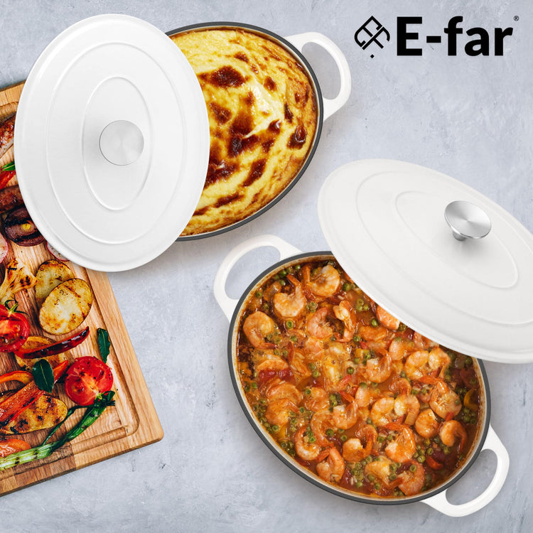 5QT Oval Dutch Oven Pot with Lid