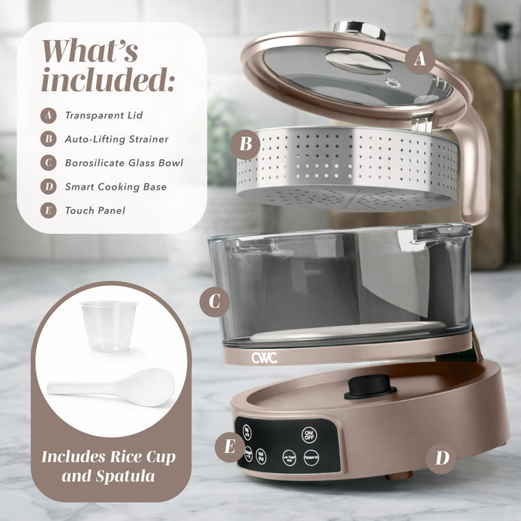 Glass Mini Low Carb Rice Cooker