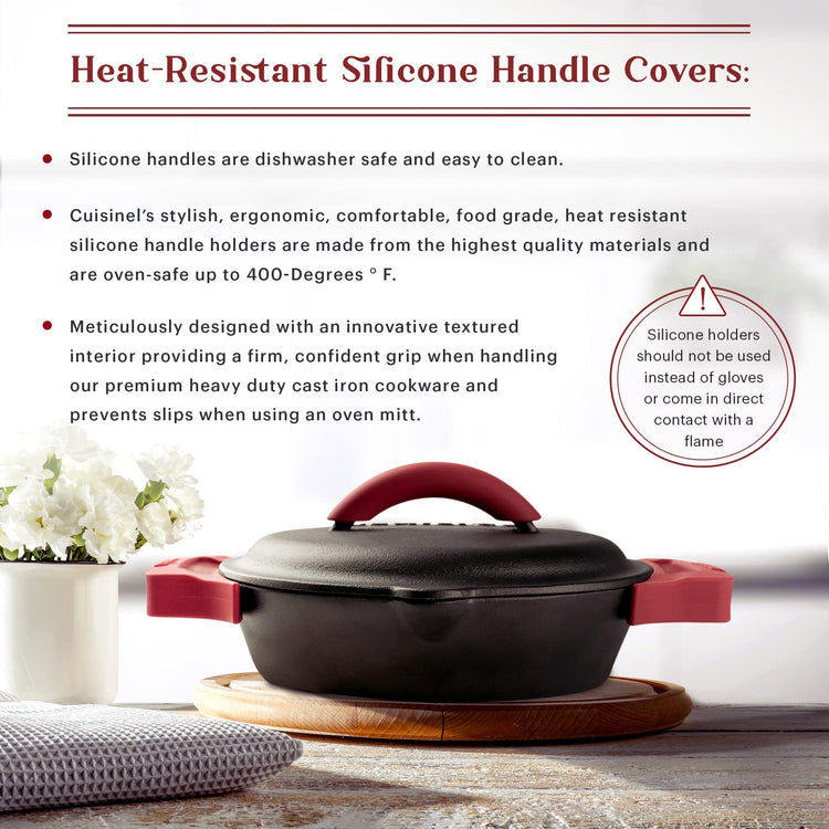 Cast Iron Skillet + Cast Iron Lid Set