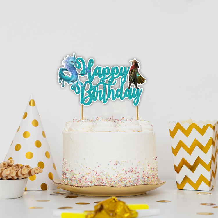 Raya and the Last Dragn Happy Birthday Cake Topper (15 Count)