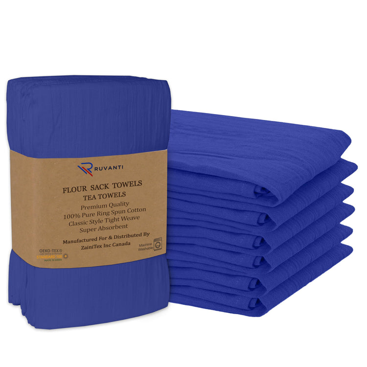 Flour Sack Towels 6 Pack 28”x28” (6 Count)
