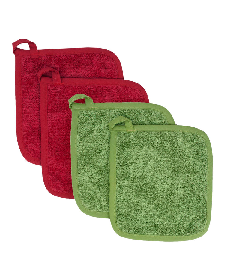Terry Potholder & Hot Pad (4 Count)